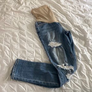Joe’s Maternity Distressed Skinny Ankle Jean